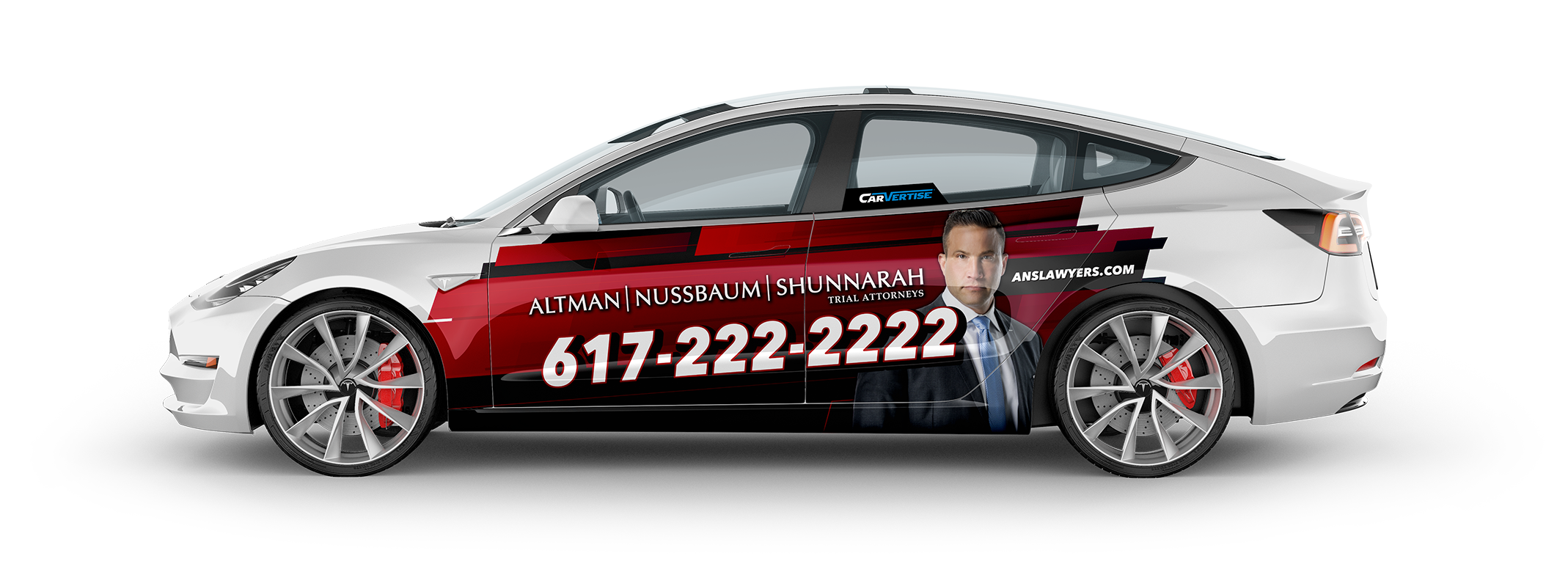 Tesla Driver Side Flat View Shunnarah